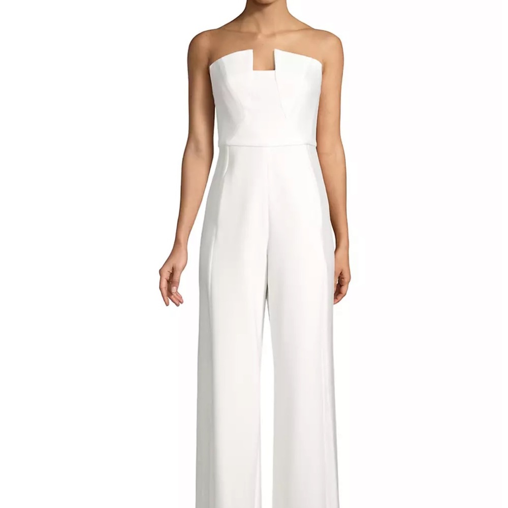 White Black Halo Tuxedo Jumpsuit NWT never worn size 14